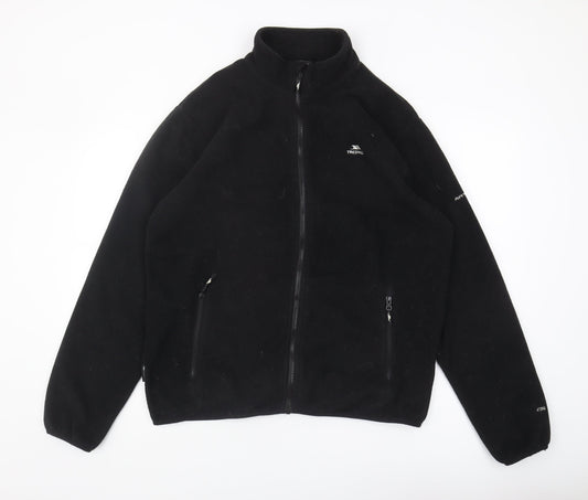Trespass Men's Black Fleece Jacket M Casual Zip Medium