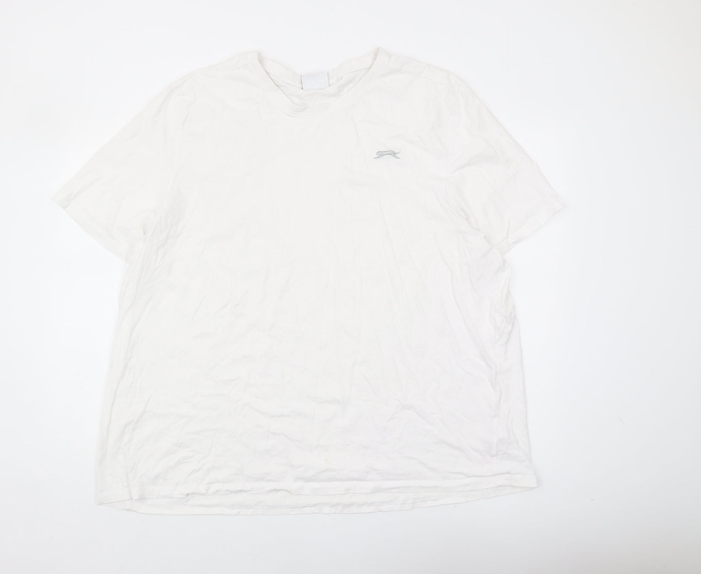 Slazenger Men's 4XL White Cotton T-Shirt