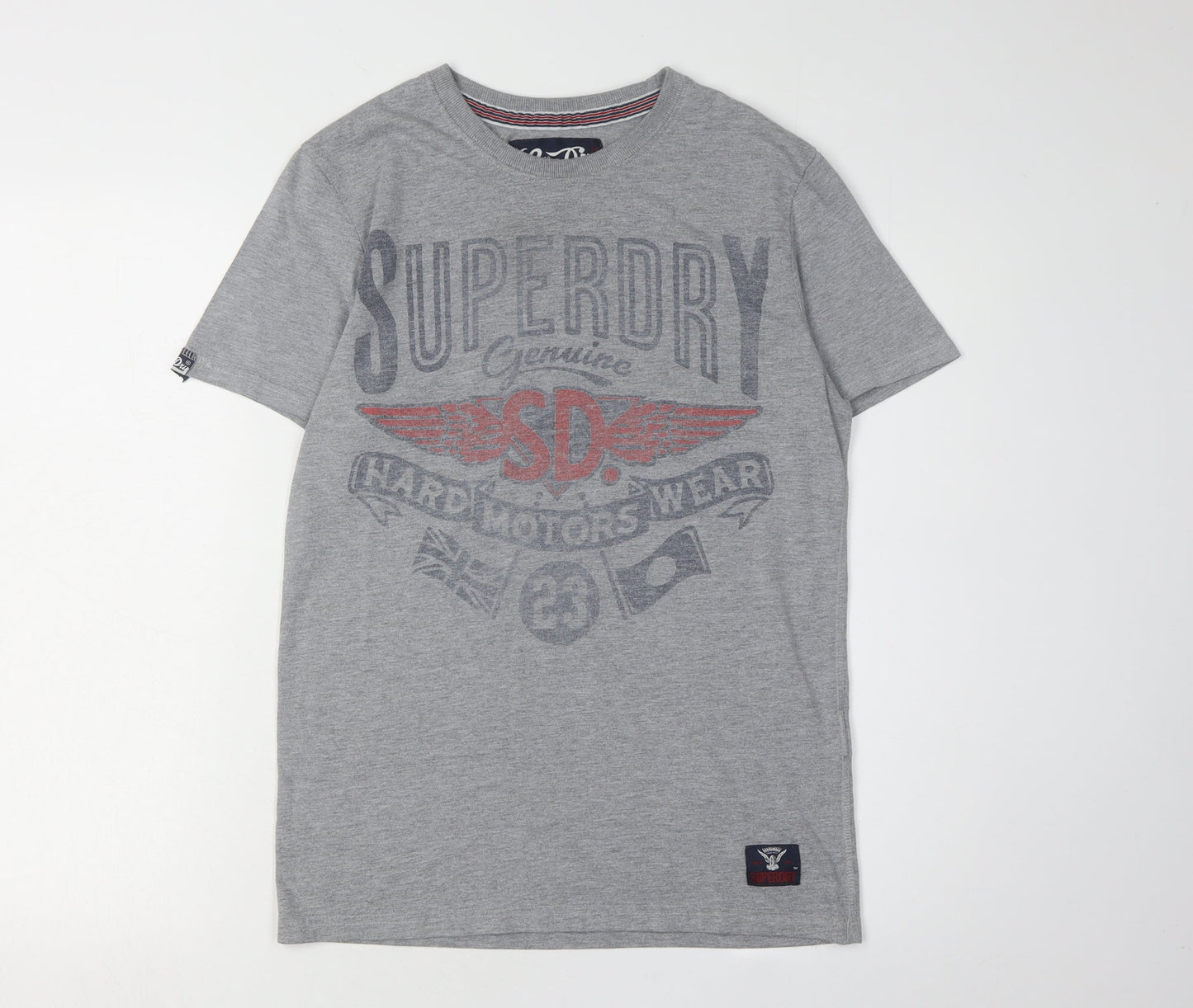 Superdry Men's Grey Graphic Print T-Shirt, Size S