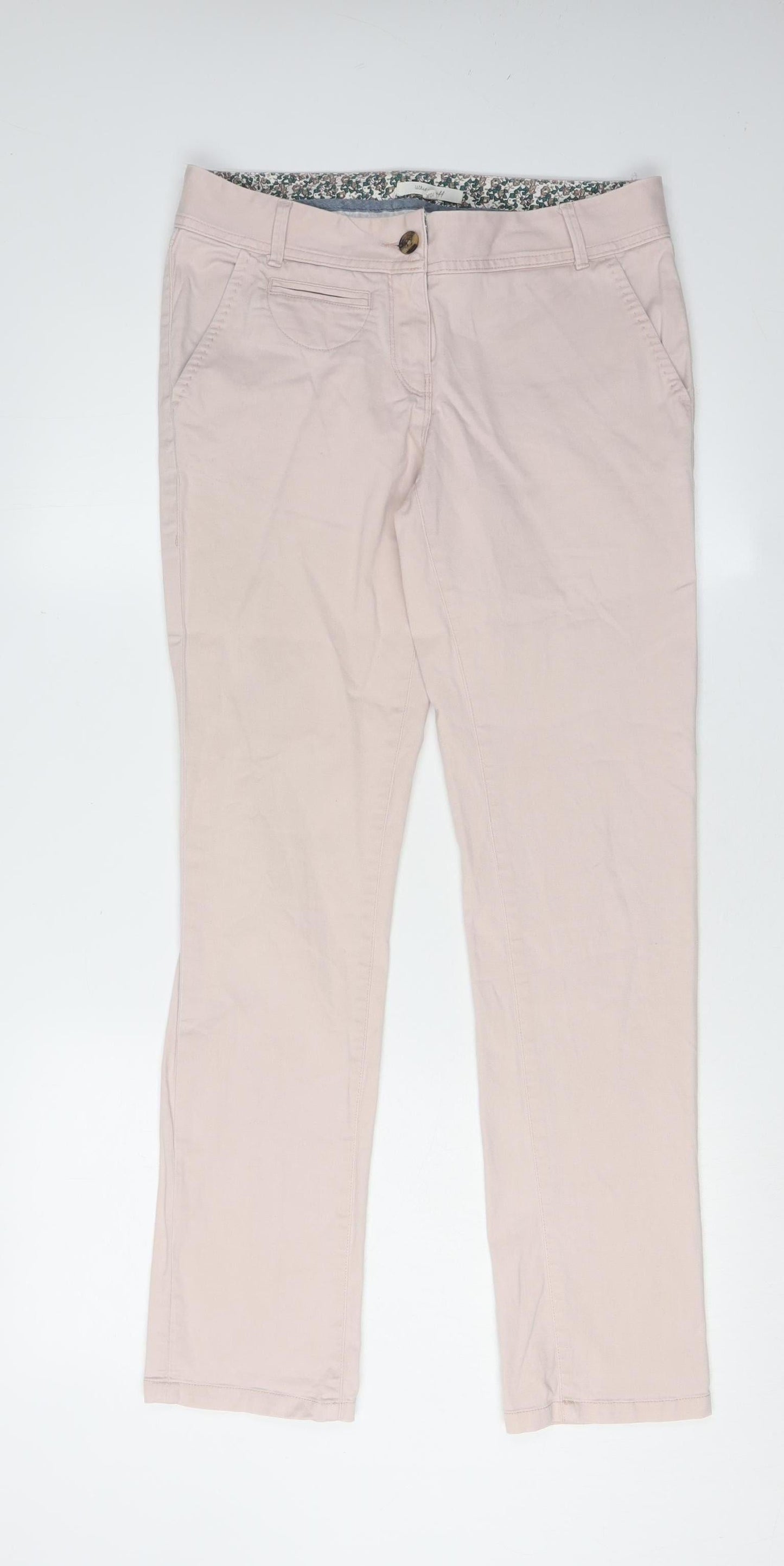 White Stuff Women's Pink Straight Jeans Size 10