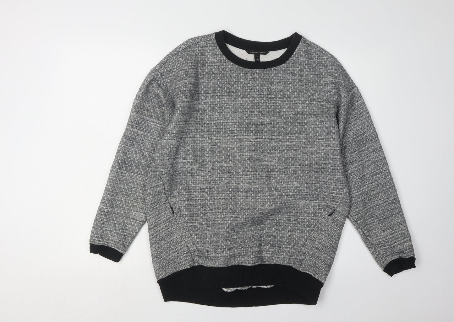 Banana Republic Women's Grey Petite Knit Pullover Sweater