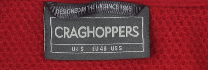 Craghoppers Men's Red 1/4 Zip Fleece Sweatshirt S