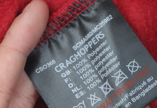 Craghoppers Men's Red 1/4 Zip Fleece Sweatshirt S