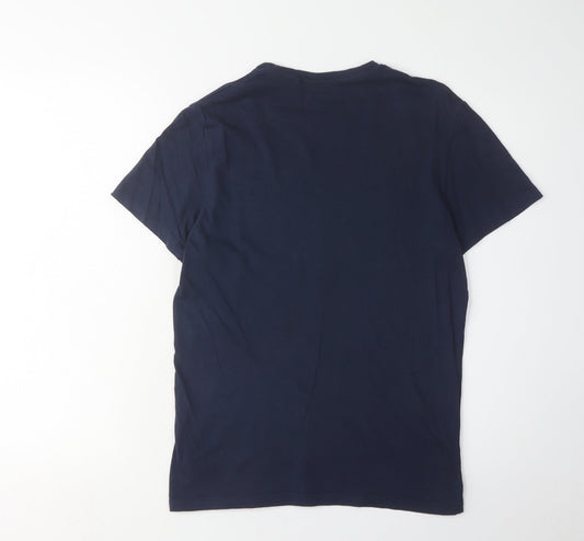 Firetrap Men's Blue Crew Neck T-Shirt, S