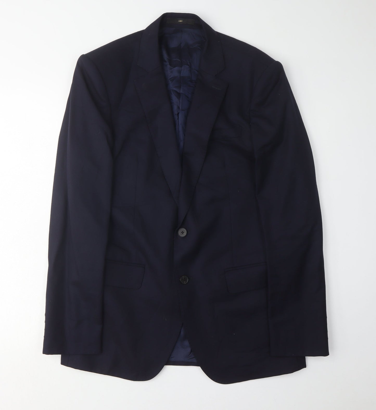 Jaeger Men's Blue Wool Blazer Size 38 Regular