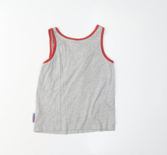 Marvel Boys Grey Avengers Superhero Tank Top, Size 5-6 Years