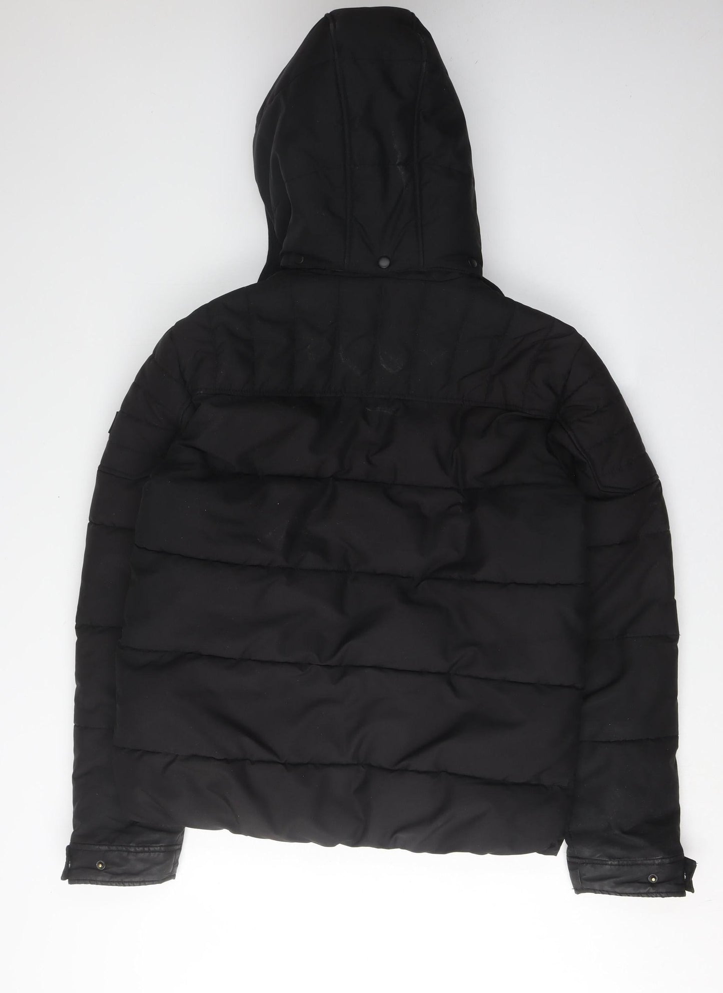 Jack & Jones Men's Black Puffer Jacket L Casual