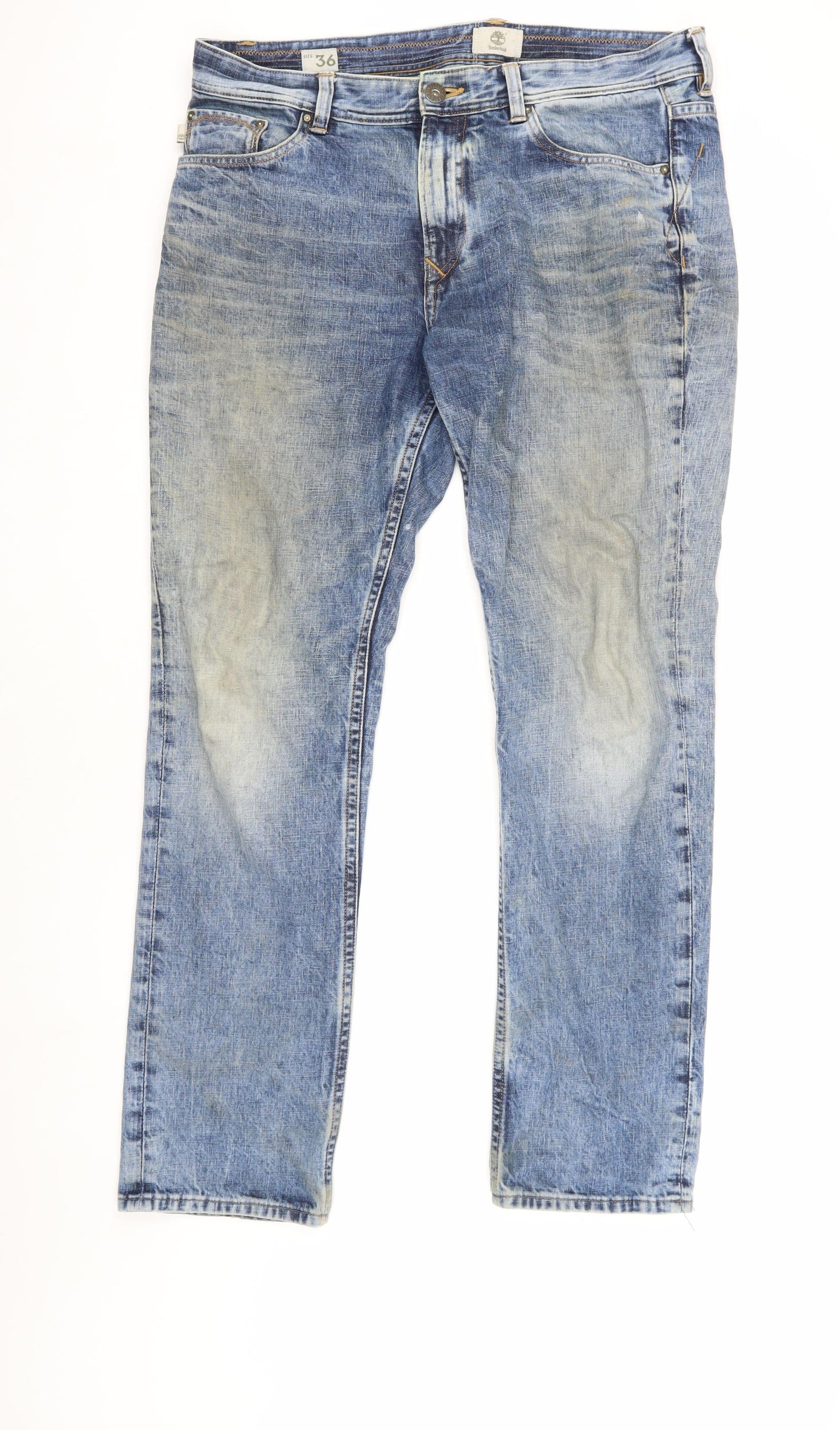 Timberland Men's Blue Straight Jeans, Size 36