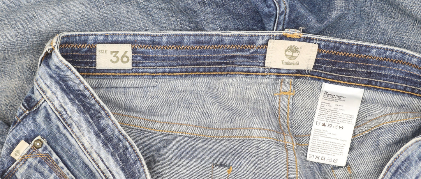 Timberland Men's Blue Straight Jeans, Size 36
