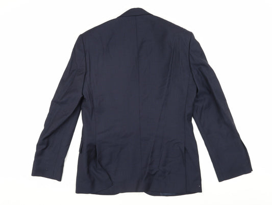 Jaeger Men's Blue Slim Fit Blazer Jacket 38