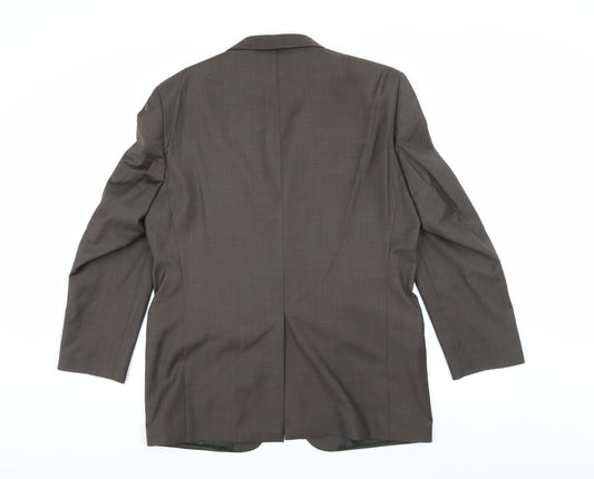 Daniel Hechter Men's Brown Wool Blazer, Size 40S