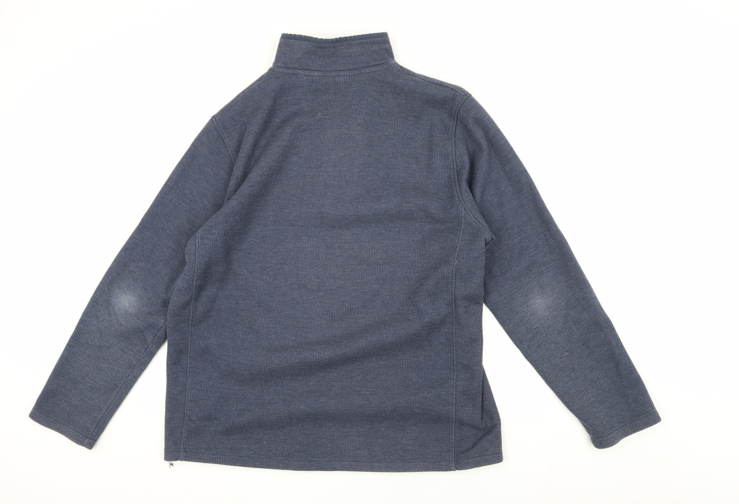 Mountain Warehouse Men's Blue 1/2 Zip Fleece Sweatshirt L