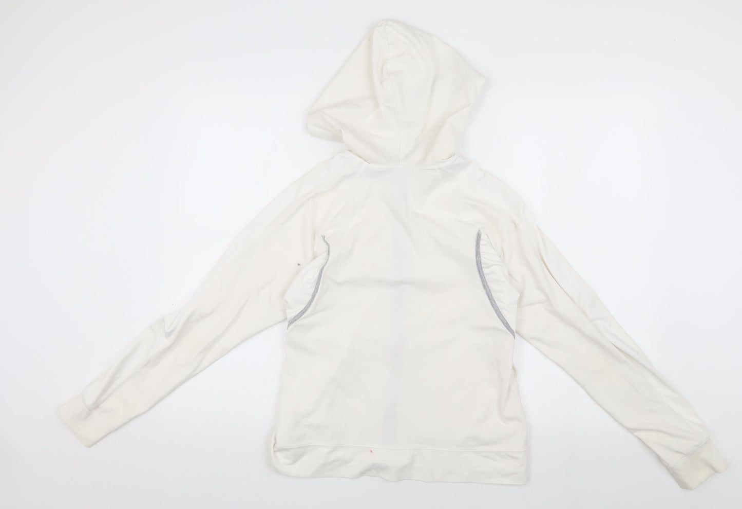 Champion Women's White Basic Jacket, Size S, Hooded