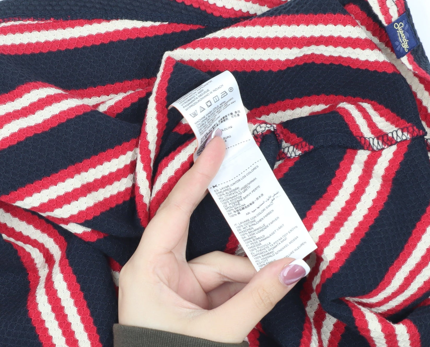 Superdry Women's A-Line Striped Skirt, 10 Multicoloured