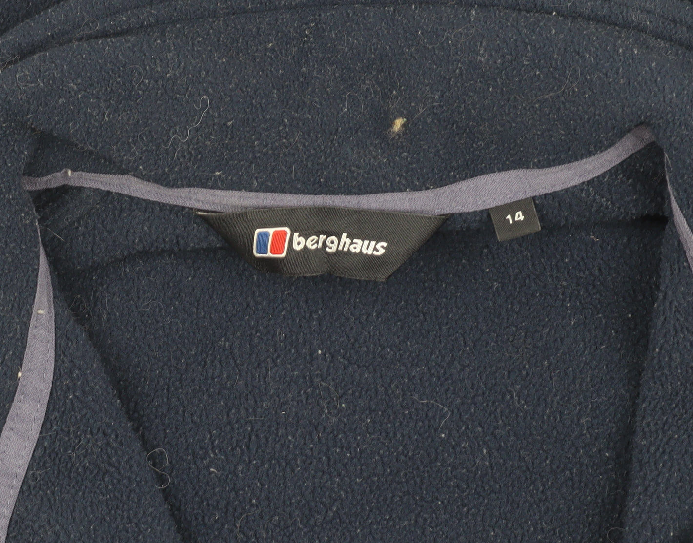 Berghaus Women's Blue Fleece Jacket Size 14, Full Zip