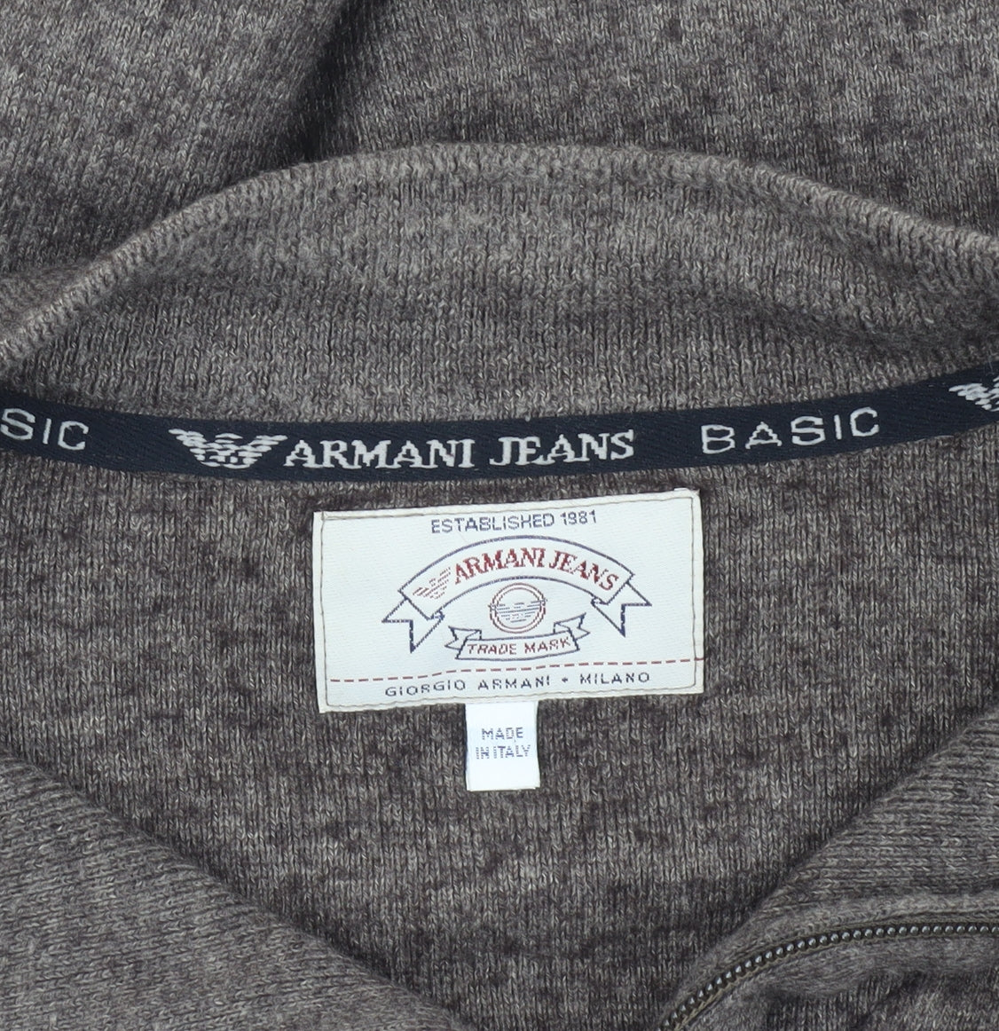 Armani Jeans Men's Brown XL Knit Sweatshirt