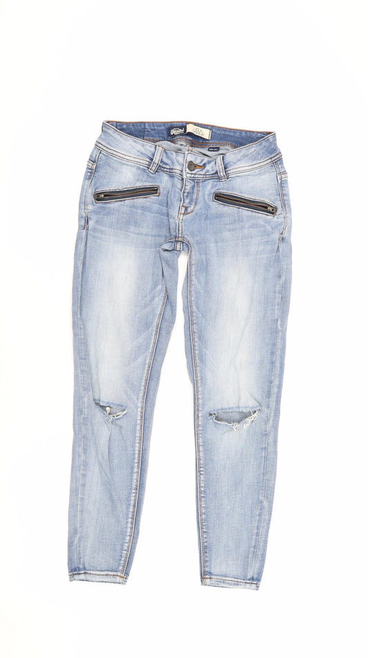 Superdry Women's Blue Skinny Jeans Size 6