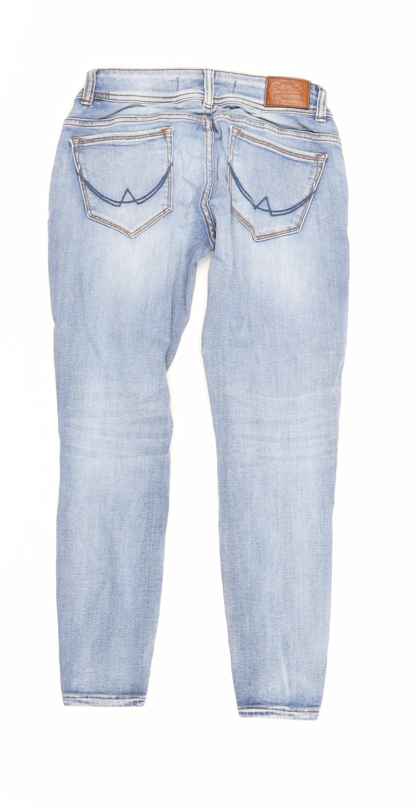 Superdry Women's Blue Skinny Jeans Size 6
