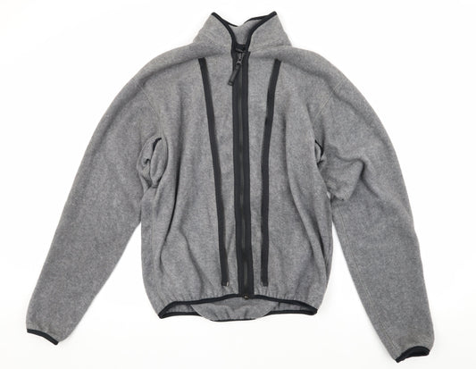 DKNY Men's Grey Fleece Basic Jacket M