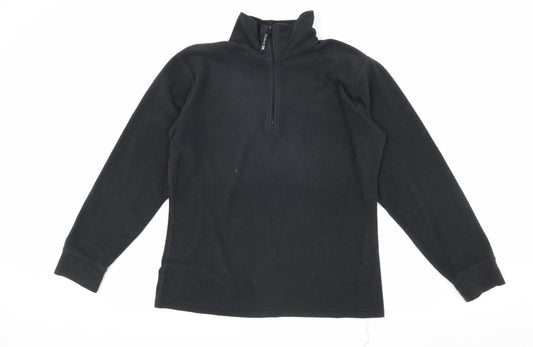 Trespass Men's Black Fleece 1/4 Zip Sweatshirt M