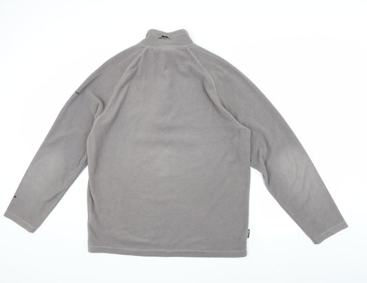 Trespass Men's Grey Fleece 1/4 Zip Sweatshirt L