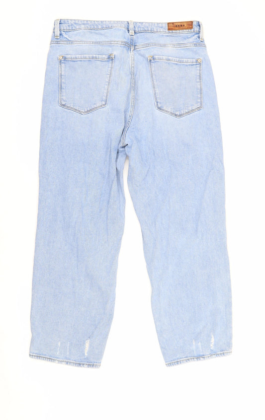 DKNY Women's Blue Boyfriend Jeans Size 4 Distressed