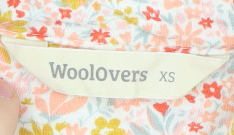 WoolOvers Women's Floral Cotton Blouse XS Multicoloured