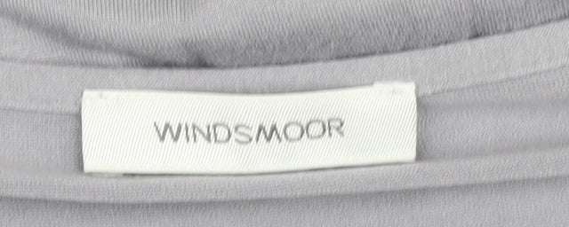 Womens UK Size M Windsmoor Grey Viscose Blend T-Shirt
