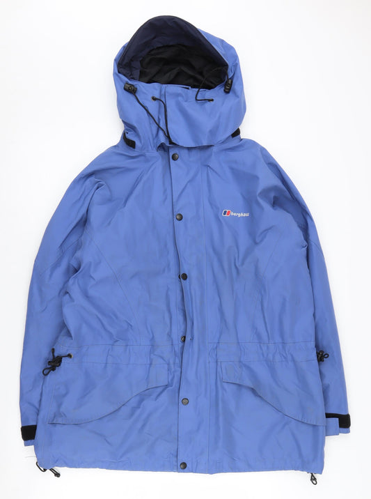 Berghaus Women's Blue Rain Jacket Size 14 Waterproof