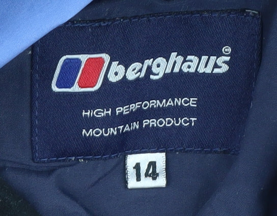 Berghaus Women's Blue Rain Jacket Size 14 Waterproof