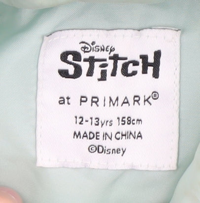 Additional view of Disney Stitch girls’ green puffer jacket 12-13 years