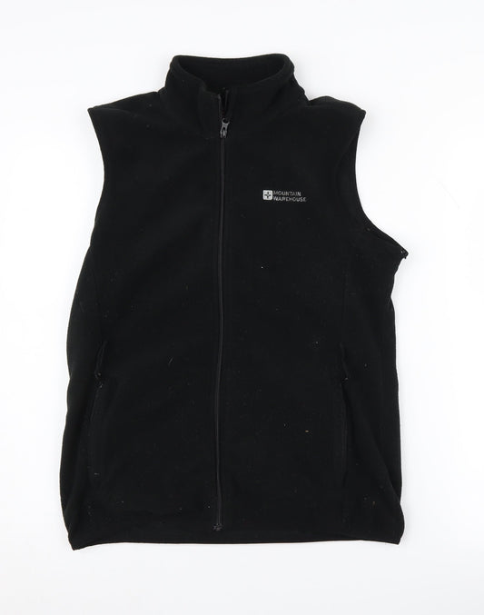 Mountain Warehouse Women's Black Fleece Gilet Waistcoat Size 10