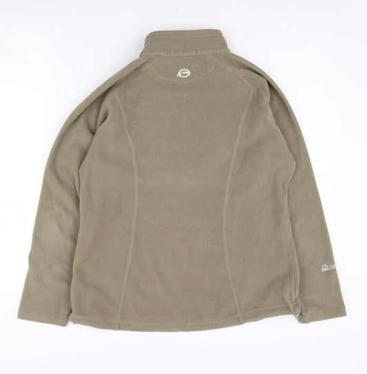 Sprayway Women's Beige 1/4 Zip Pullover Hoodie UK 10