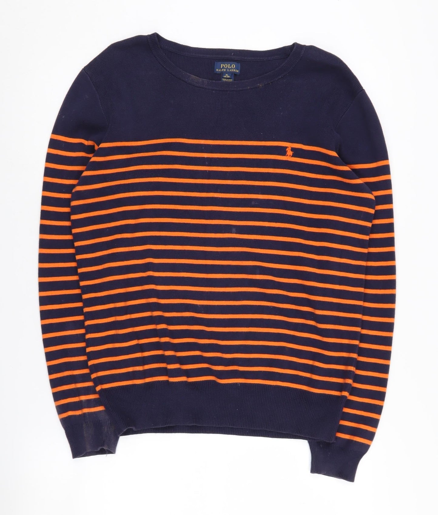 Polo Ralph Lauren Men's XL Blue Striped Pullover Jumper
