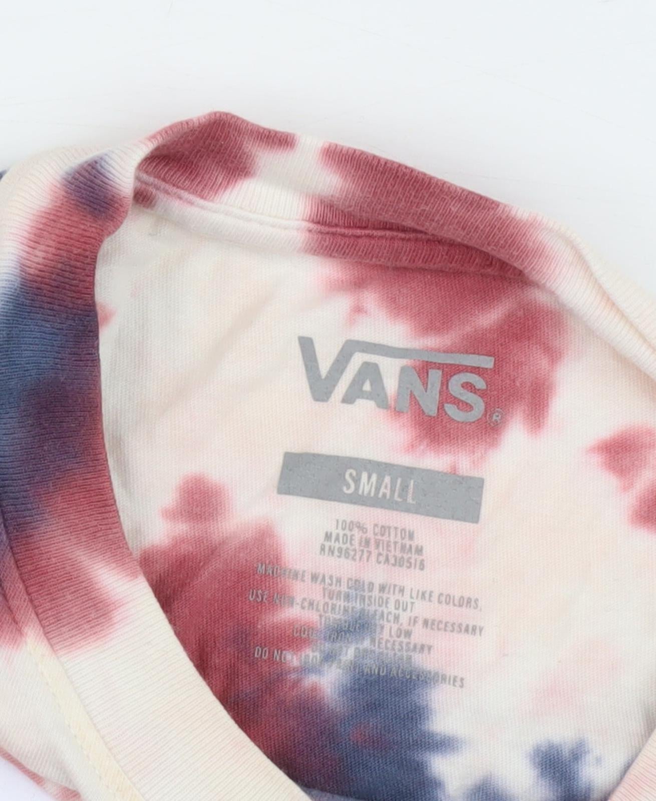 Vans Women's Multicoloured Tie-Dye T-Shirt Size S