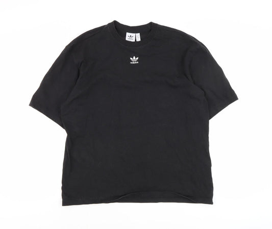 Mens UK Size S adidas Black Cotton T-Shirt