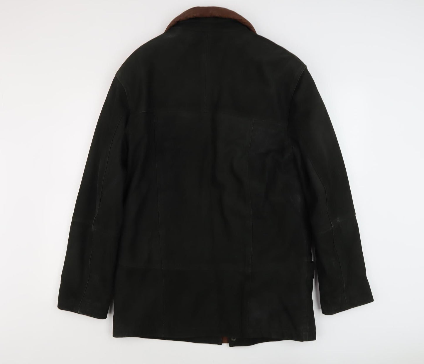 Lakeland Men's Black Leather Jacket, Size 38, Mid-Length