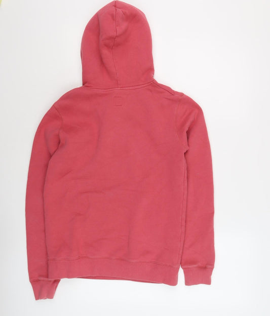 Jack Wills Women's Pink Hoodie Size 8 Pullover