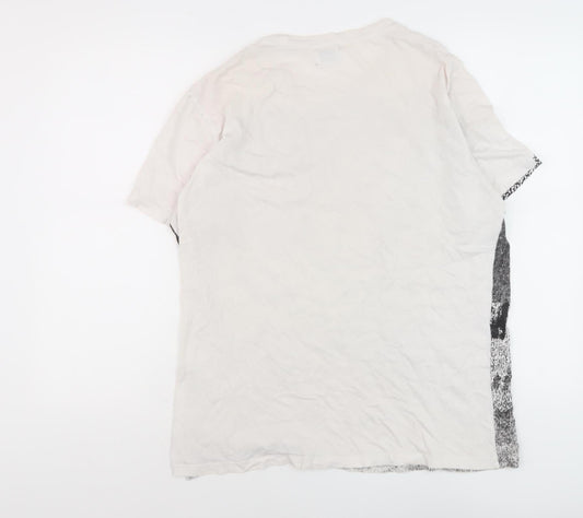 Diesel Men's Ivory Animal Graphic T-Shirt L