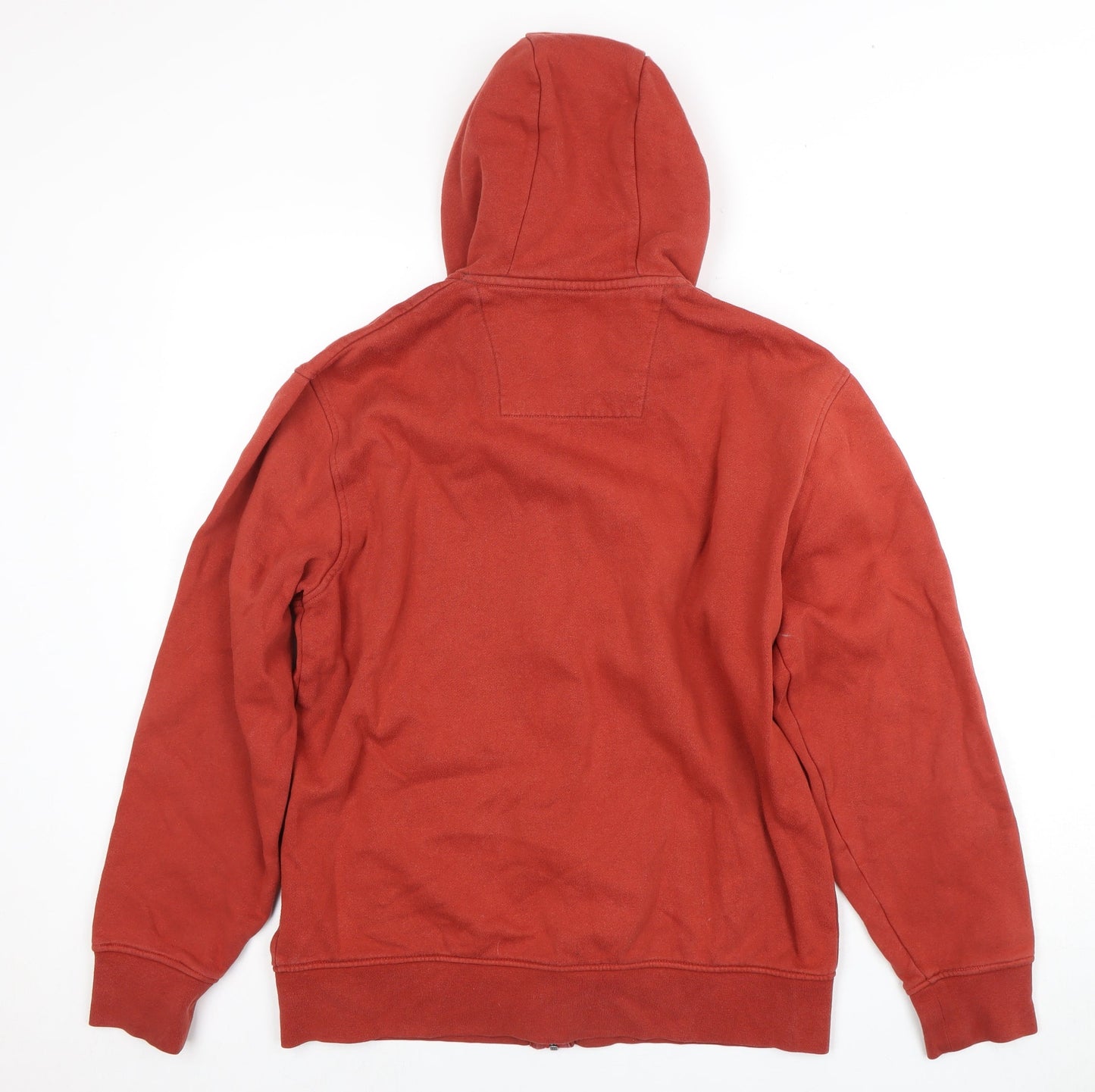Crew Clothing Company Men's Red Full Zip Hoodie L