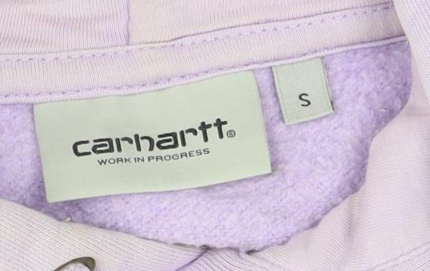 Carhartt Men's Purple Pullover Hoodie S with Logo