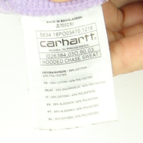 Carhartt Men's Purple Pullover Hoodie S with Logo