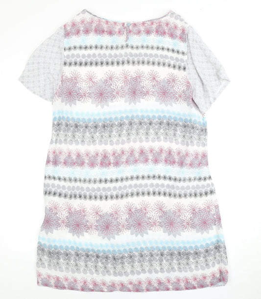 White Stuff Women's Multicoloured Floral Dress Size 14