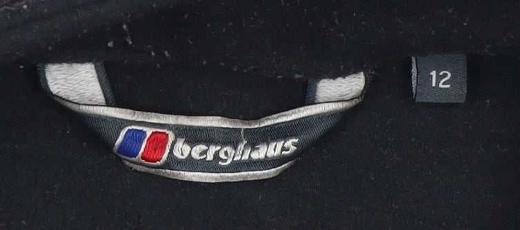 Berghaus Women's Black Fleece Jacket, Size 12, Full Zip
