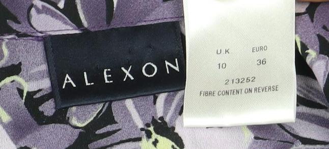 Alexon Women's Purple Floral Blouse Size 10
