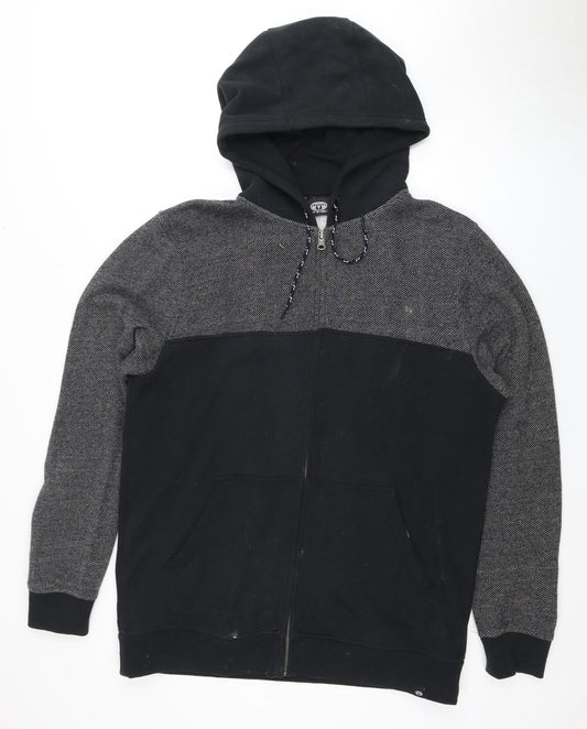 Animal Mens Full Zip Black Hoodie 7XL