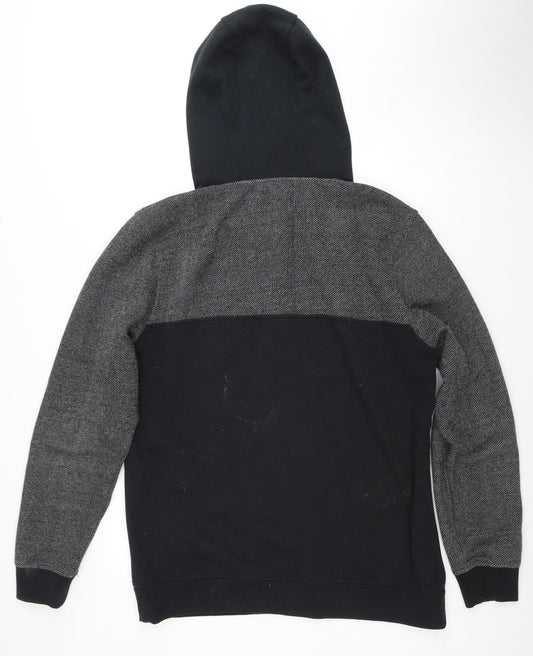 Animal Mens Full Zip Black Hoodie 7XL