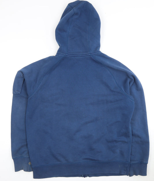Nike Men's Blue Full Zip Hoodie Size L