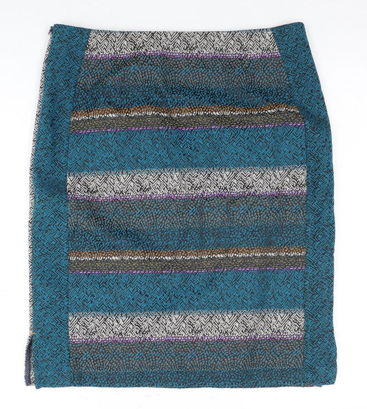 White Stuff Women's Multicoloured Pencil Skirt Size 12
