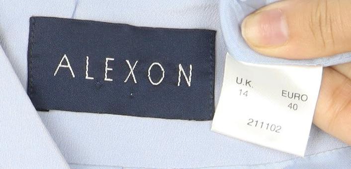 Alexon Women's Blue Silk Blazer UK 14